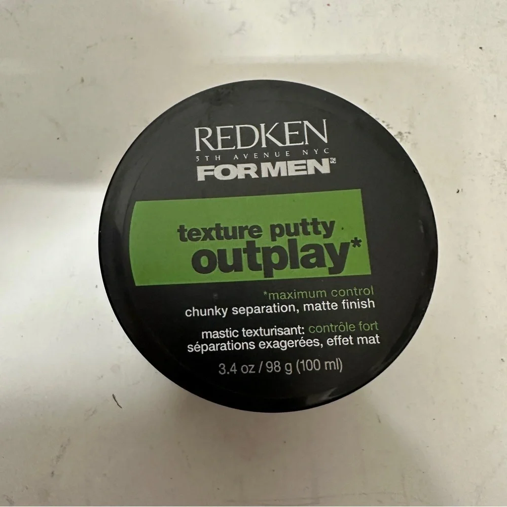 Redken For Men Texture Putty Outplay Maximum Control 3.4 OZ HTF
